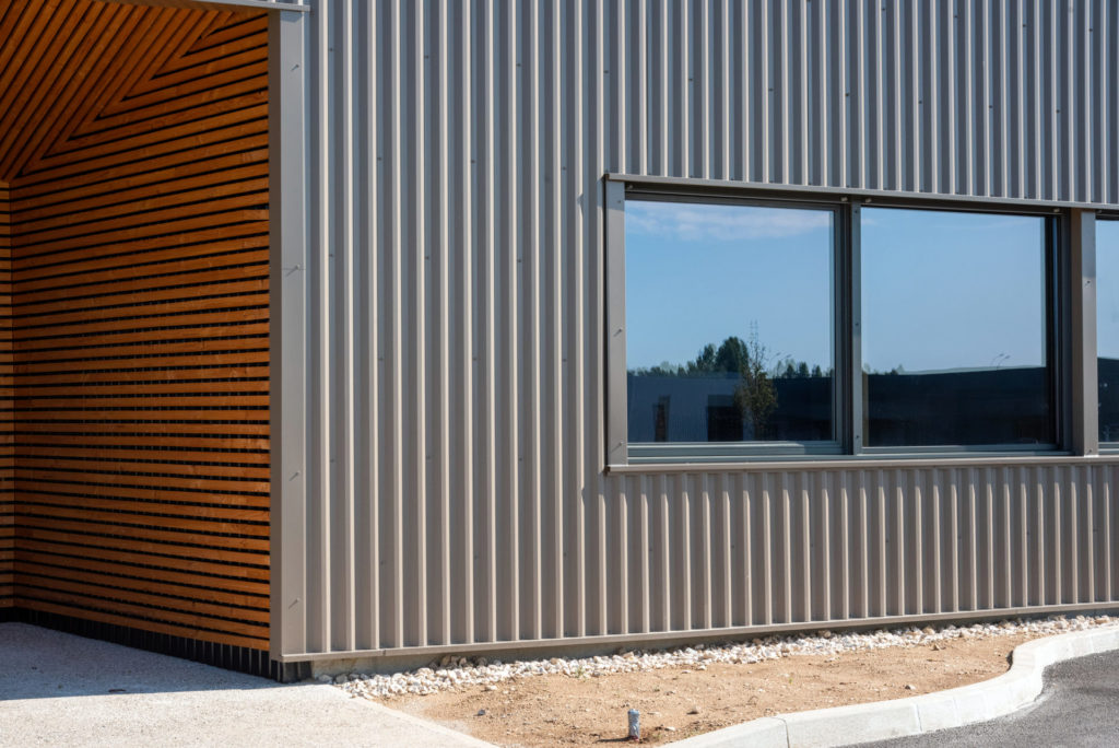 Bac acier et bois